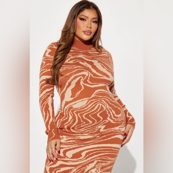 Sexy Sweater Dress - Anna in Midi plus size 1x - Picture 4 of 4